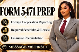 prepare form 5471 for US shareholders and foreign corporation reporting