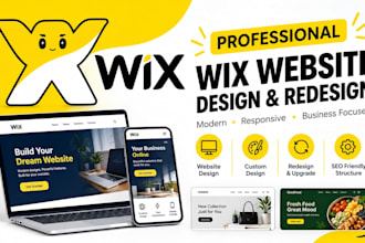 build wix website design, wix redesign, wix website development, wix ecommerce