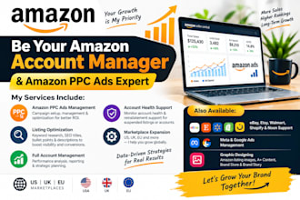be your amazon account manager and amazon PPC ads expert