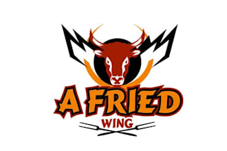 make perfect buffalo wing restaurant food logo