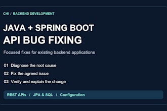 debug and fix java spring boot rest API bugs