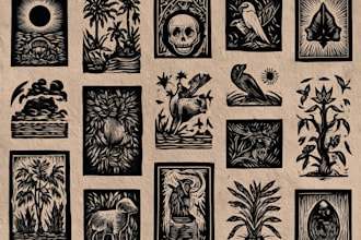 design engrave and print a professional linocut project