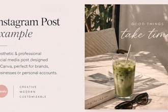 design aesthetic social media posts in canva