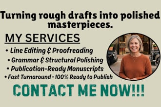 proofread, edit your book manuscript with editorial feedback
