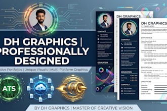 design, edit, and format a modern professional CV or resume