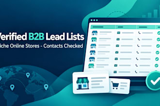 build a verified b2b lead list of niche ecommerce stores with contacts