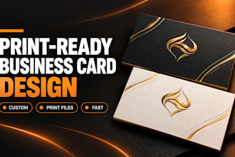 design a professional print ready business card