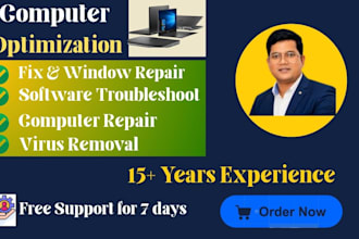 fix windows 11, laptop, computer repair and optimize