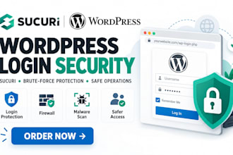 secure wordpress login protection using sucuri, for safer wordpress operations