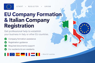 help with eu company formation and register your italian company in italy
