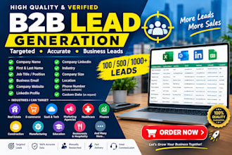 b2b lead generation, targeted business leads and email list building