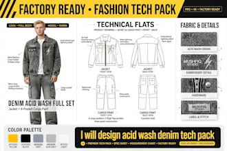 design factory ready streetwear tech pack for your brand