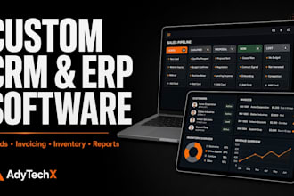build custom CRM erp and business management software