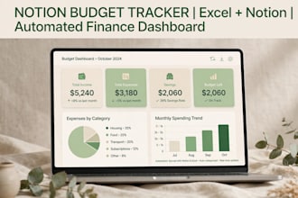 create notion budget tracker template