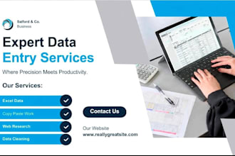 do professional data entry, copy paste, and web research work