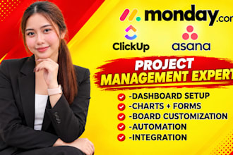 setup clickup integrations automations on monday com asana notion