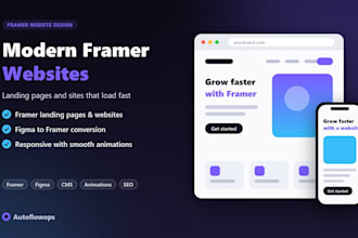 design framer website, framer landing page or figma to framer website