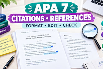 format apa 7 citations, references, and research papers
