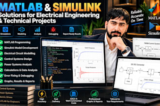 solve matlab problems and create simulink models