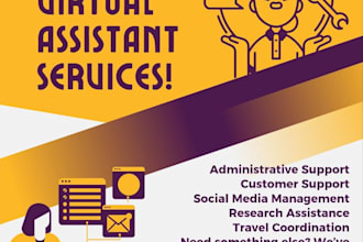 be your reliable virtual assistant for admin and online tasks