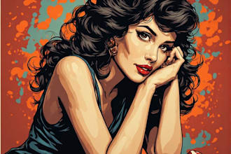 create unique pin up girl art for prints