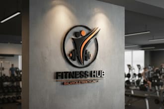 create sports, athletic, gym and fitness logo design