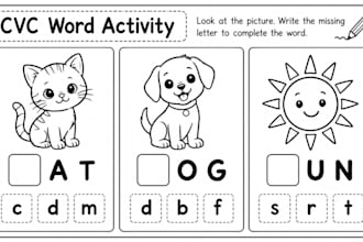 draw black and white phonics kids activities guide workbook for amazon kindle