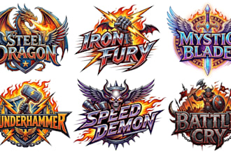 design heavy metal, power metal and speed metal logo