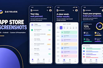 design ios and android app store screenshots