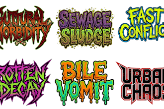 do grindcore, deathgrind, goregrind powerviolence band logo