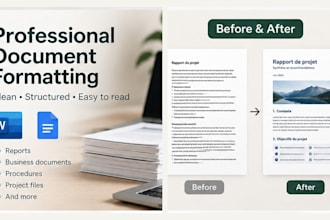 professionally format and redesign your word document