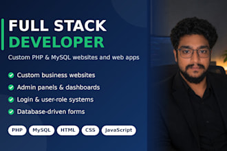 build a PHP mysql website with admin panel and login system