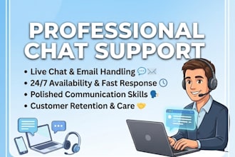 your virtual assistant for chat support and canva design