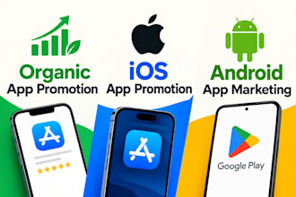 do organic app promotion,ios app promotion and android app marketing