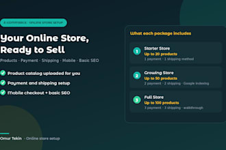 build your ecommerce store with payment and shipping setup