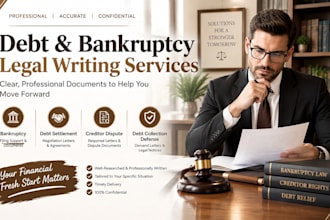 provide  bankruptcy debt settlement  creditor dispute debt collection defense
