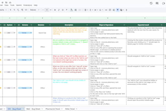 manual QA testing, web and mobile apps, bug reports