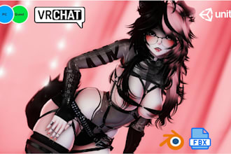 custom vrchat avatar vrc character furry nsfw avatar anime vrc avatar model avi
