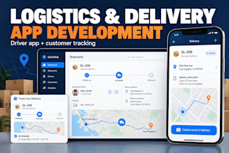 develop logistics software, fleet tracking app, driver dispatch system, saas app