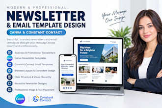 do canva newsletters and constant contact email templates