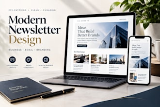 design a modern newsletter for your business