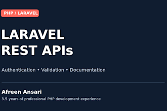 develop secure laravel rest apis with authentication
