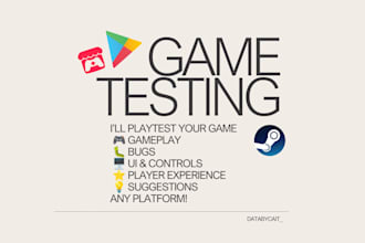 playtest your game on steam or any platform