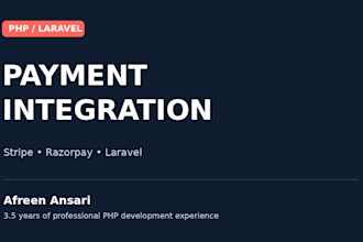 integrate stripe razorpay or payment gateways in laravel