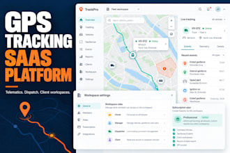 build gps tracking software, telematics fleet app, dispatch saas platform,ai app