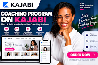set up your coaching program on kajabi