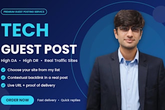publish tech guest post on high da DR sites with dofollow backlink