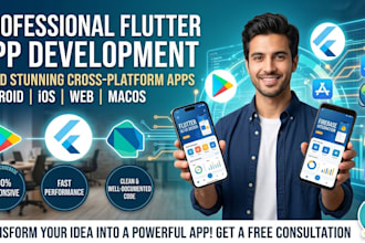 develop a professional flutter android app
