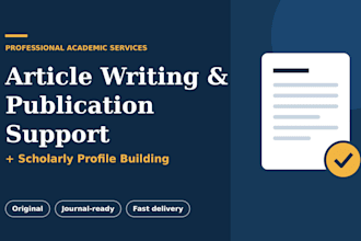 write and publish article on google scholar, scopus eb1 eb1a journal publication