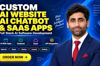 do full stack website development, ai website development, custom web app
